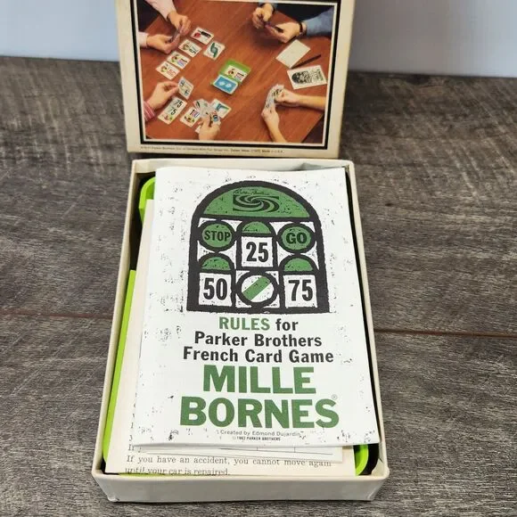 Vintage 1971 Parker Brothers Mille Bornes French Auto Racing Card Game! COMPLETE - Picture 7 of 7